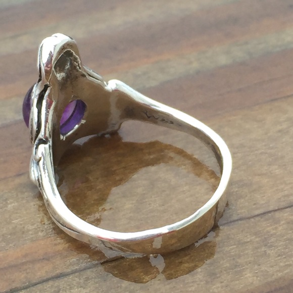 Goddess Abundance Ring Sterling Silver w/ Amethyst - Picture 8 of 16